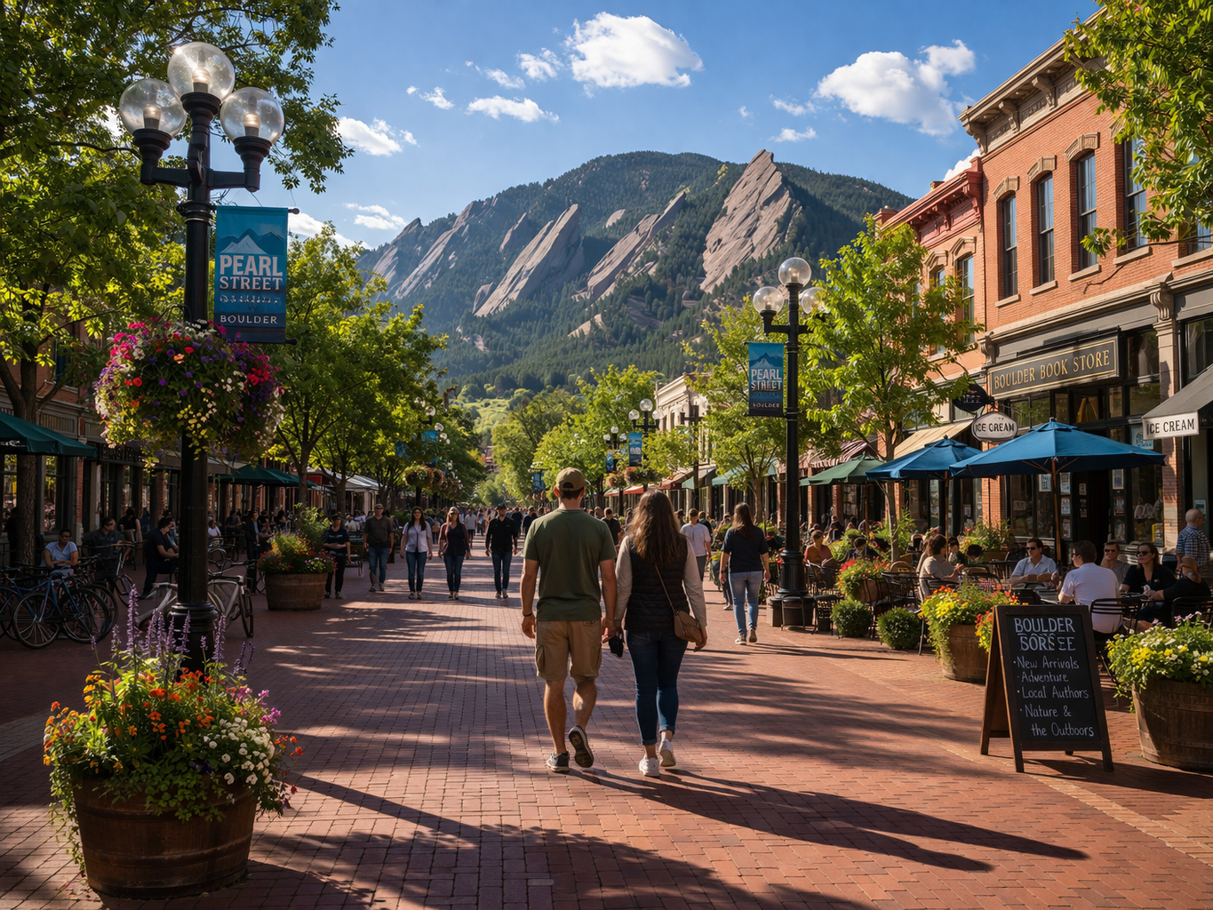 Pearl Street stroll in Boulder
