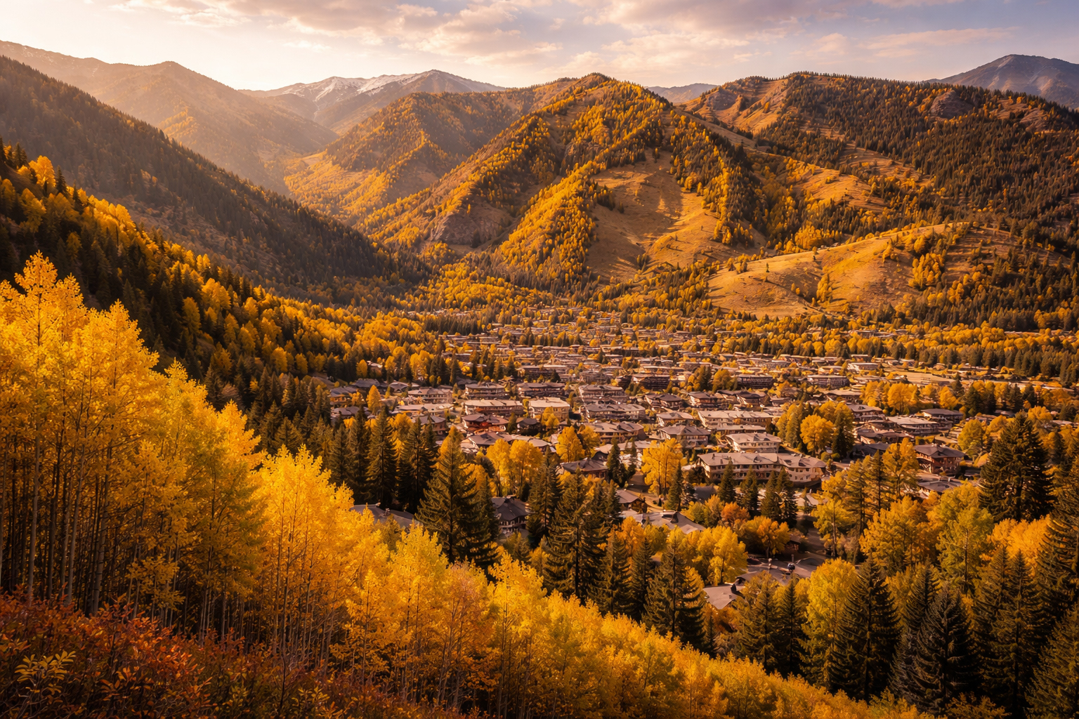 Colorado mountains in autumn gold
