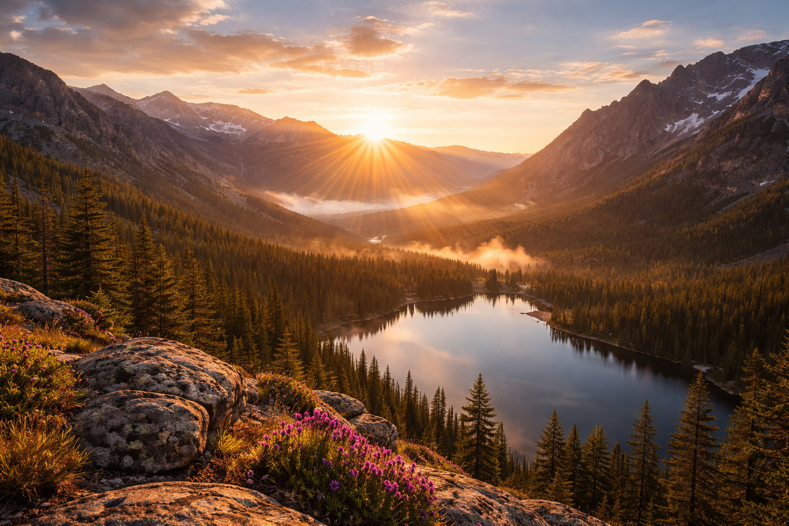 Rocky Mountain sunrise